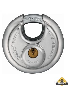 Abus 24/70 RVS discushangslot verschillend sluitend - 70 mm