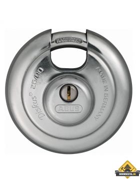 Abus 26/90 RVS discushangslot verschillend sluitend - 90 mm