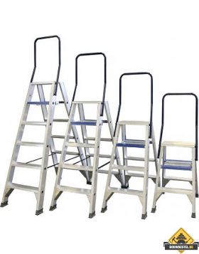 ASC Dubbele Trap 2x4 treden met beugel