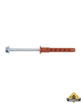Balkplug met zeskantbout (muurbevestiging) 10x160mm