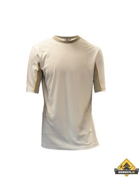 Be-Wear | T-shirt korte mouw | wit-grijs | maat M | Super Prof