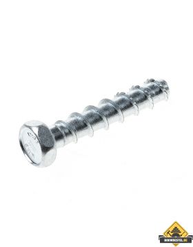Betonschroef zeskant verzinkt 12x60mm BM=10mm | 100 stuks