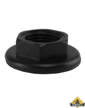 Saniville Zwarte bevestigingsmoer + pakking tbv Toiletkr. 1/2 inch