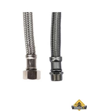KIWA metalen Flexibele aansluitslang 1/2inch binnen x 1/2inch buiten 30cm