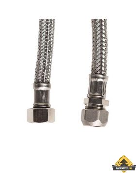 KIWA metalen Flexibele aansluitslang 1/2inch binnen x 12mm knel 30cm