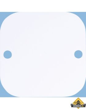 Bodemplaat enkelvoudig wit Opus BASIC opbouwraam