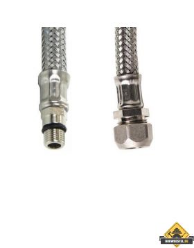 KIWA metalen Flexibele aansluitslang M12 x 1inch buiten x 10mm Pijpje