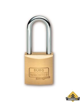 Burg Wächter Magno messing hangslot met hoge beugel gelijksluitend - 40 mm