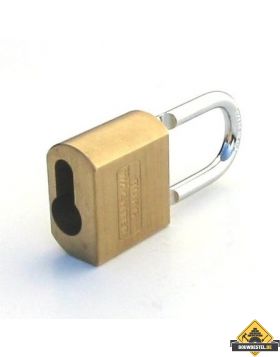 Burg Wächter Profi messing hangslot voor halve profielcilinders - 50 mm (beugel: 40 mm)