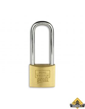 Burg Wächter Profi messing hangslot met hoge beugel gelijksluitend - 30 mm