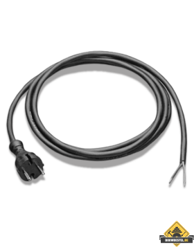 Aansluitsnoer H05RN-F 2 x 1.0 mm2 met contourstekker 3 meter