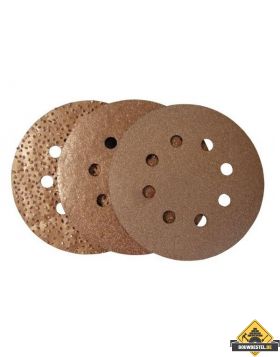 Carbide schuurplaat velcro rond 125mm 8H