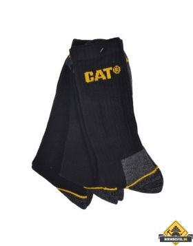 CAT worker sokken | zwart | maat 46-50 | bundels van 3 | Super Prof
