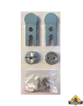 chroom scharnierset douche-swingdeuren