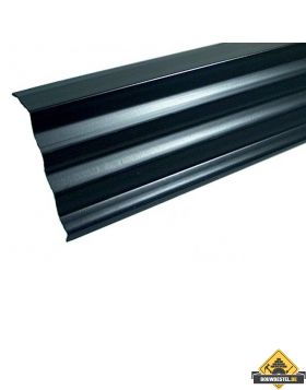 Dakbeschotprofiel / Onderpanprofiel 150 mm / 150 cm antraciet PVC