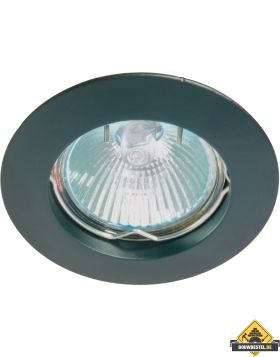 Deluna aluminium-inbouwspot ALU vast zwart, 50 W