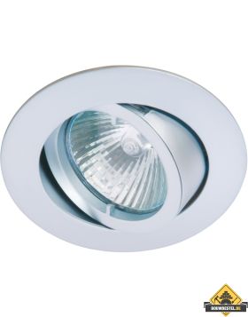 Deluna Aluminium-inbouwspot BAJONETT kantelbaar chroom mat, 50 W