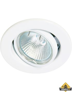 Deluna metalen inbouwspot kantelbaar wit, 50 W
