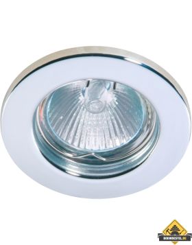 Deluna metalen inbouwspot vast chroom, 50 W