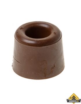 Deurbuffer / deurstop bruin 25mm