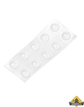 Deurbuffer / deurstop DB005 Transparant D=6,4/H=1,5mm