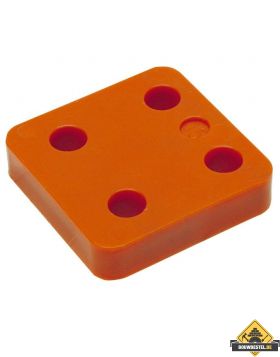 GB Drukplaatjes / Stelplaatjes Oranje Zonder Sleuf 70X70X15 - 48 stuks