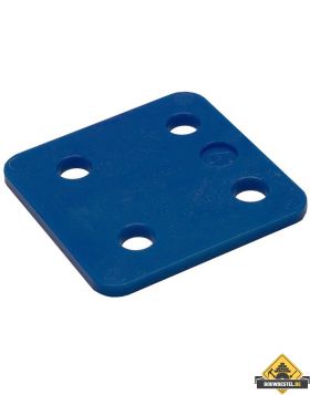 GB Drukplaatjes / Stelplaatjes Blauw Zonder Sleuf 70X70X4 - 48 stuks