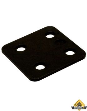 GB Drukplaatjes / Stelplaatjes Zwart Zonder Sleuf 70X70X3 - 48 stuks