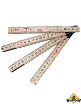SUPER PROF Duimstok SOLA hout 1 meter 6-delig