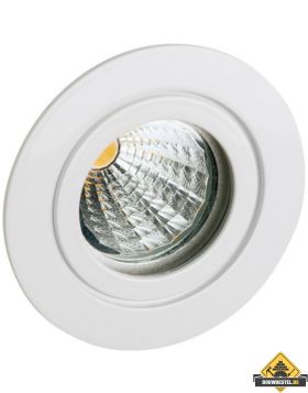 Edelstaal-inbouwspot Deluna-V4A IP 55 vastwit