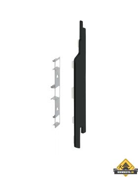 Keralit Eindkap + Connector rechts voor sponningdeel 167mm (5st) - Grafietzwart (bestelnr. 2842)
