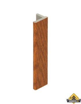 Eindprofiel 10mm voor Keralit dakrand Golden oak - Classic (bestelnr. 2836)