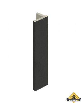 Eindprofiel 10mm voor Keralit dakrand Grafietzwart - Classic (bestelnr. 2836)