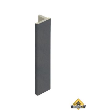 Eindprofiel 10mm voor Keralit dakrand Kwartsgrijs - Classic (bestelnr. 2836)