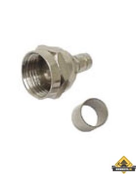 F-connector met ring RG59/U