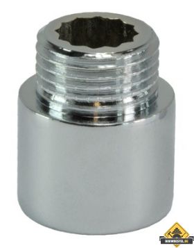 Kraanverlengstuk 1/2 x 20 Chroom