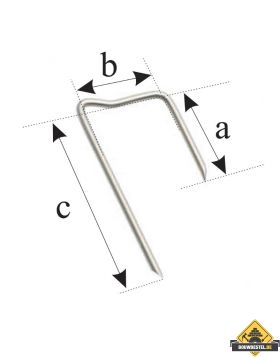 FOS panhaak 400/001 40-30-70 mm kop-/spijkerhaak OH RVS - 500 stuks