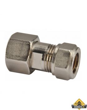 Gaskoppeling M-24x15mm knel Vernikkeld