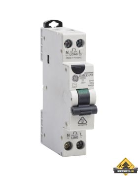 GE Aardlekautomaat 1-polig + N type A - 1 module breed B, 16A, 0,03A