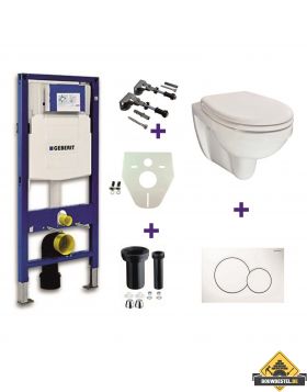Geberit UP-320 + Trevi one pack + Sigma 01 wit