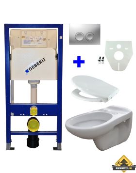 Geberit UP 100 + Neptunus WC + Ultimo zitt + Delta 21 matchr