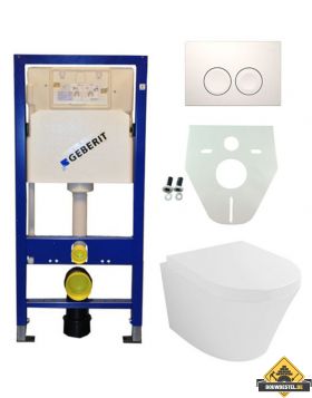 Geberit UP 100 Vesta wc + zitting + Delta 21 wit (INFORMEER NAAR DE LEVERTIJD)