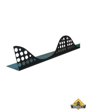 Golfplaat profielen - Geperforeerd 177/51 L=104.5 cm zwart 