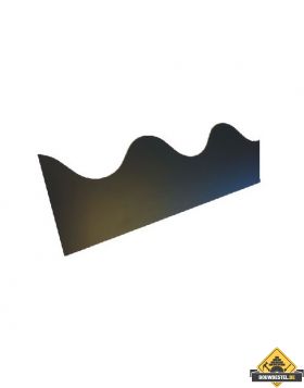 Golfplaat profielen - Vlak 177/51 104,5x14 cm zwart