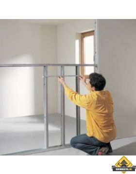 Halfhoge gipsplaatwand plaatsen