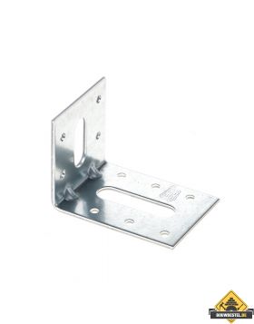 Hoekanker / hoekijzer | Staal verzinkt | 60x80mm 57x2,5mm | 25 stuks