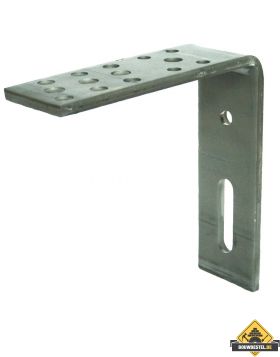 Hoekanker / hoekijzer zwaar | Staal verzinkt | 200x210mm 70x10mm | 25 stuks