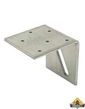 Hoekanker / hoekijzer zwaar | Zink Magnesium | 80x80mm 72x4mm | 25 stuks