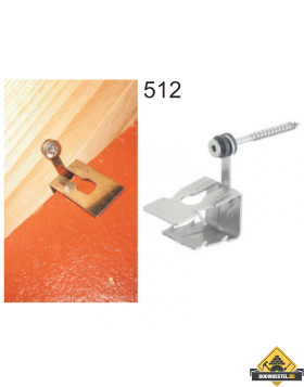 Hoekkeperklem 512/2 met Torx schroef RVS - 50 stuks