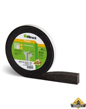 Illbruck TP610 Compriband / Cocoband voegdiepte 10 mm / voegbreedte 1-2 mm (HELAAS NIET MEER LEVERBAAR)